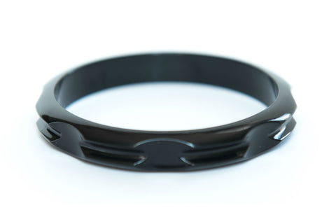 Hair Tie Bangle Plastic Black - Maria Shireen