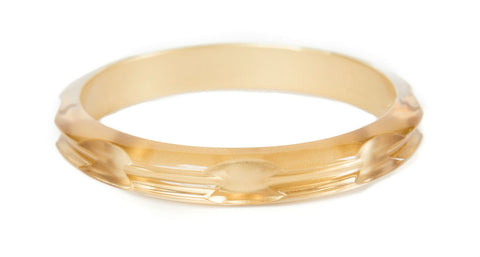 Hair Tie Bangle Plastic Translucent Gold - Maria Shireen