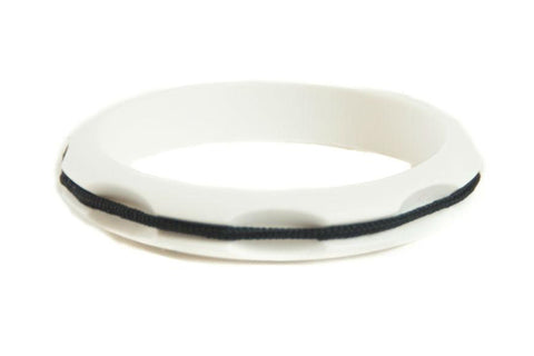 Sport Hair Tie Bangle White - Maria Shireen